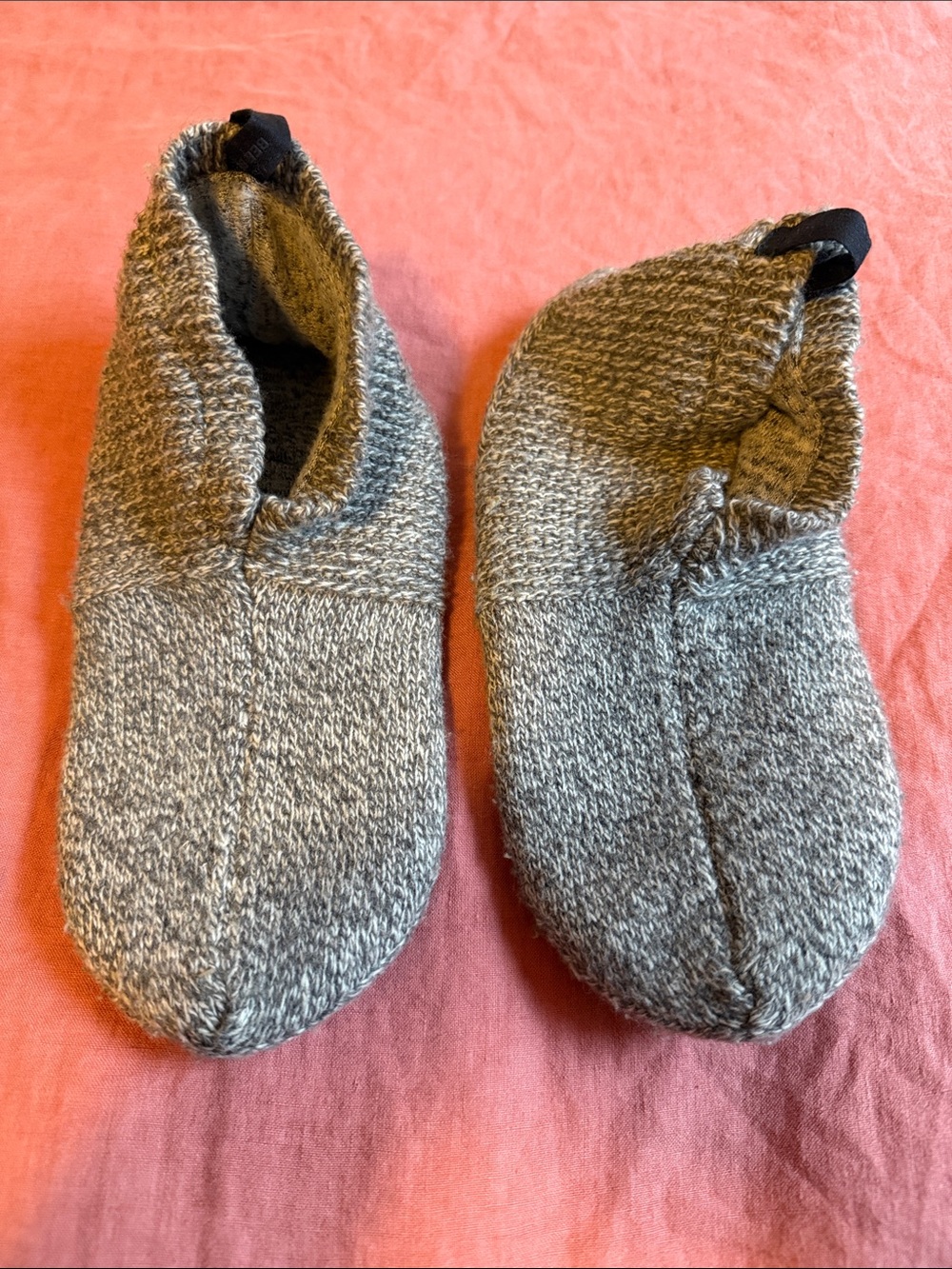 Bombas Heather Gray Knit Slipper Socks